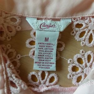 Girls Pink lace blouse